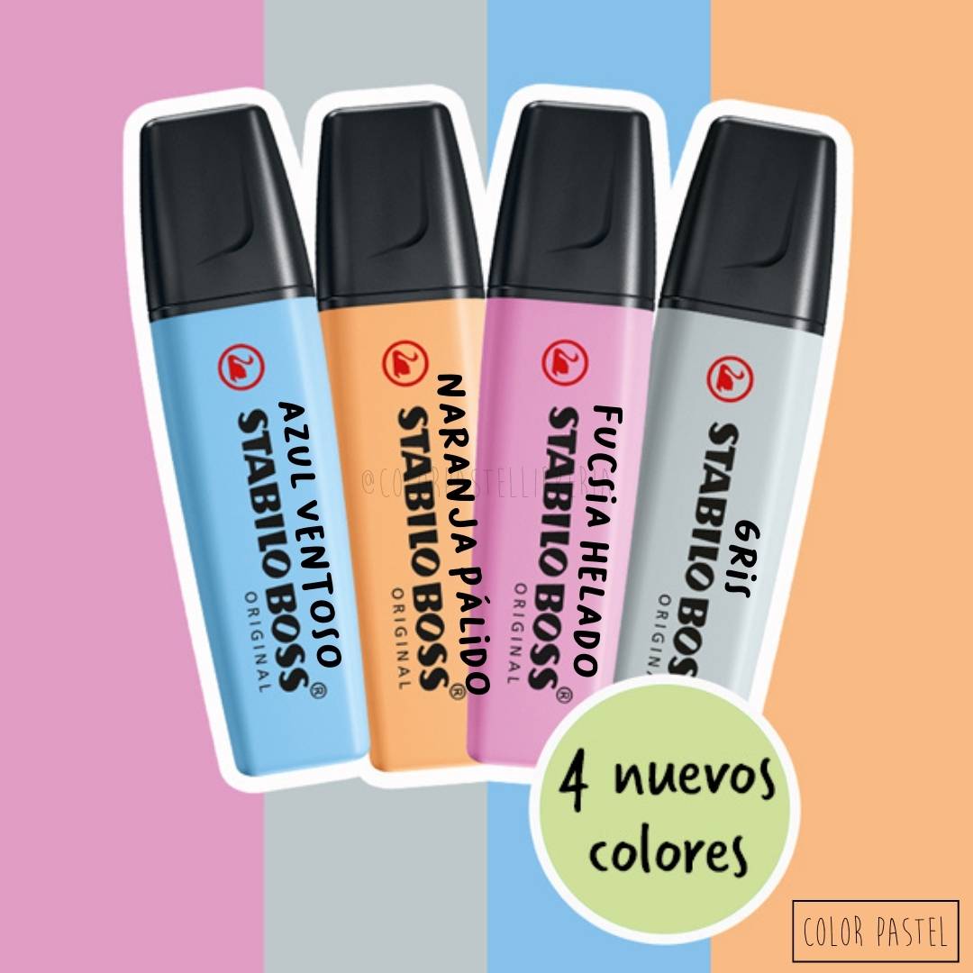 STABILO Resaltador Boss Pastel – Color Pastel Libreria