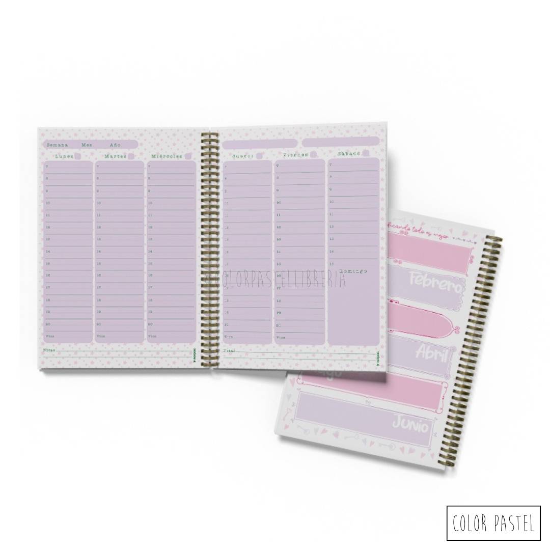 Agendas Perpetuas Norpac – Color Pastel Libreria