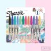 SHARPIE Marcadores Tropical x12 + 5 tarjetas para colorear