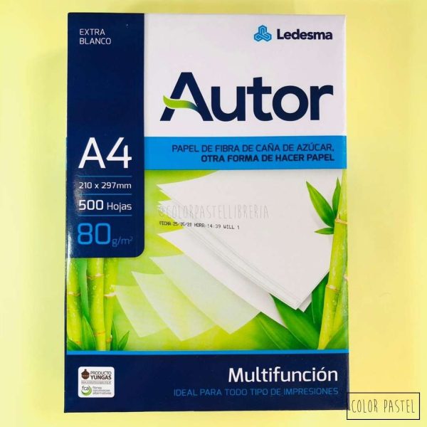 Resma A4 80 gr Autor Ledesma