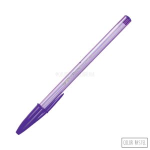 Bolígrafos BIC Cristal Fashion de colores - Lila
