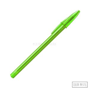 Bolígrafos BIC Cristal Fashion de colores - Verde lima