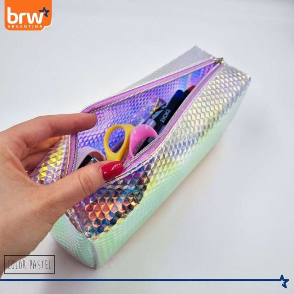 Cartuchera canopla holográfica 1 cierre BRW - Imagen 7
