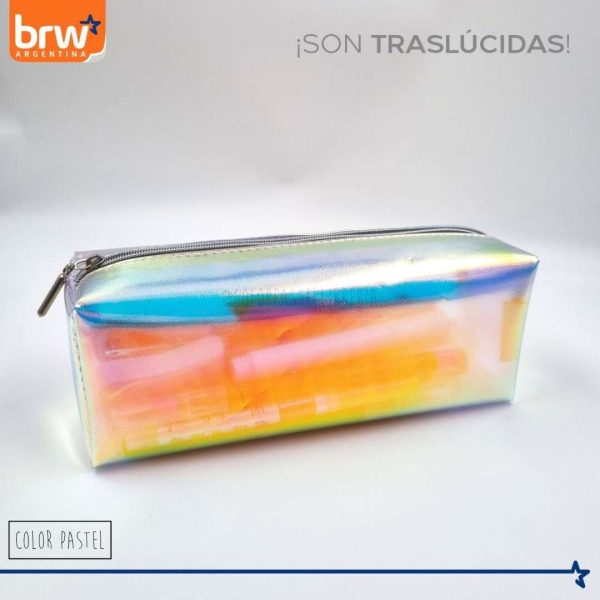 Cartuchera canopla holográfica 1 cierre BRW - Imagen 6