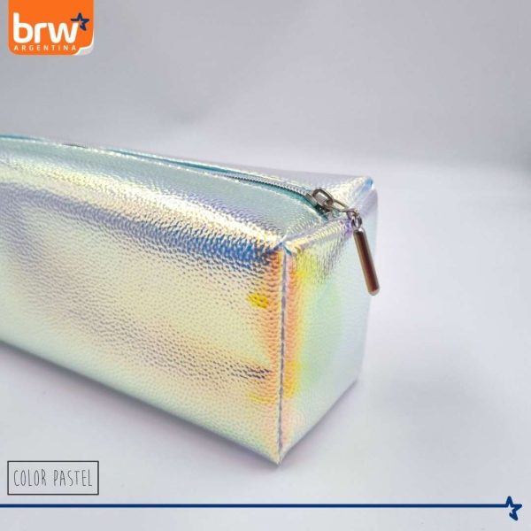 Cartuchera canopla holográfica 1 cierre BRW - Imagen 2