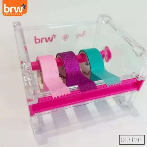 KIT Tapedispenser TuttiFruti + 3 Washitapes BRW - Imagen 6