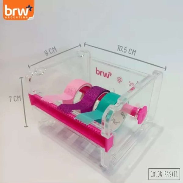 KIT Tapedispenser TuttiFruti + 3 Washitapes BRW - Imagen 4