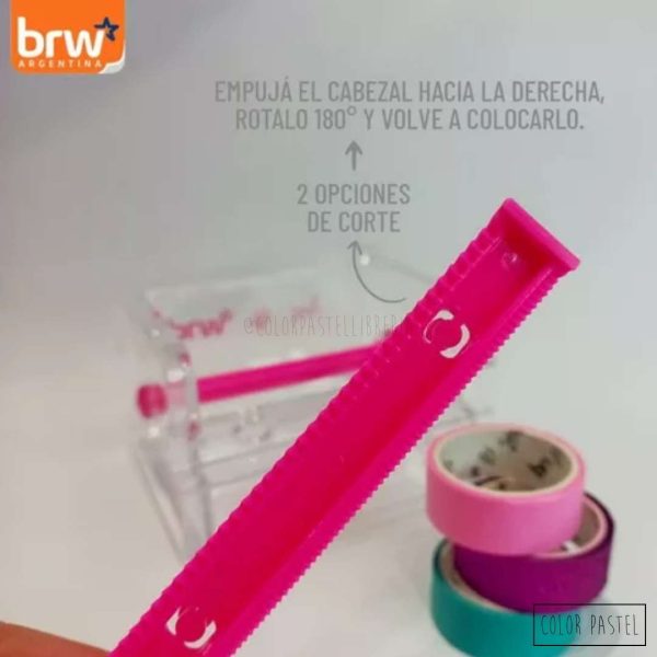 KIT Tapedispenser TuttiFruti + 3 Washitapes BRW - Imagen 3
