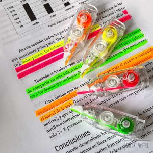 Resaltador ROSA Fluo en cinta 5mm x 3m BRW