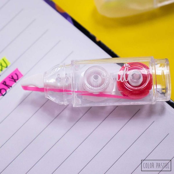 Resaltador ROSA Fluo en cinta 5mm x 3m BRW - Imagen 2
