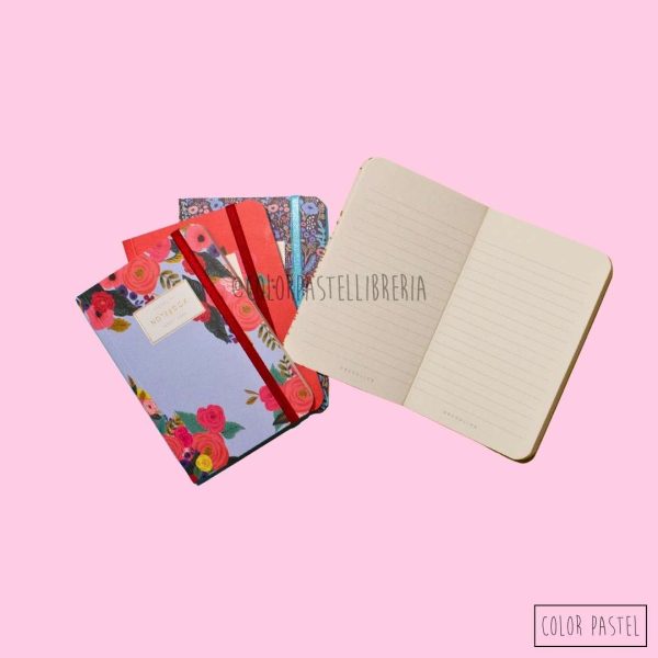 Libreta flowers 10x15 hojas rayadas Decorline - Imagen 2