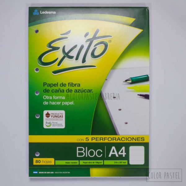 Bloc A4 hojas rayadas ÉXITO - Imagen 2