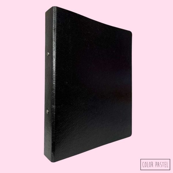 Carpeta Oficio 2x40 fibra negra Fibracap