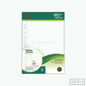 Folios A4 reforzados x10 FW