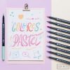Marcadores Brush x10 (punta pincel) Filgo - Pasteles