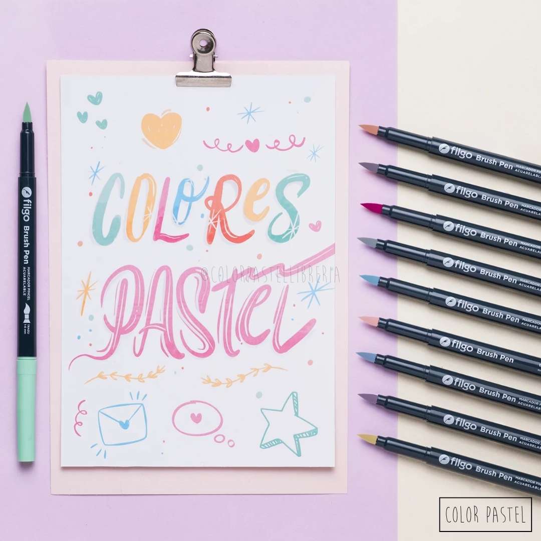 Marcadores Brush x10 (punta pincel) Filgo - Imagen 4