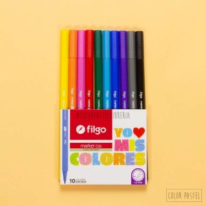 Fibras 1.0 mm x10 Filgo - colores surtidos
