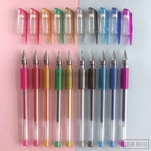 Lapiceras con gliter POR UNIDAD gel pop Filgo