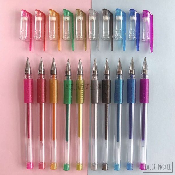 Lapiceras con gliter POR UNIDAD gel pop Filgo