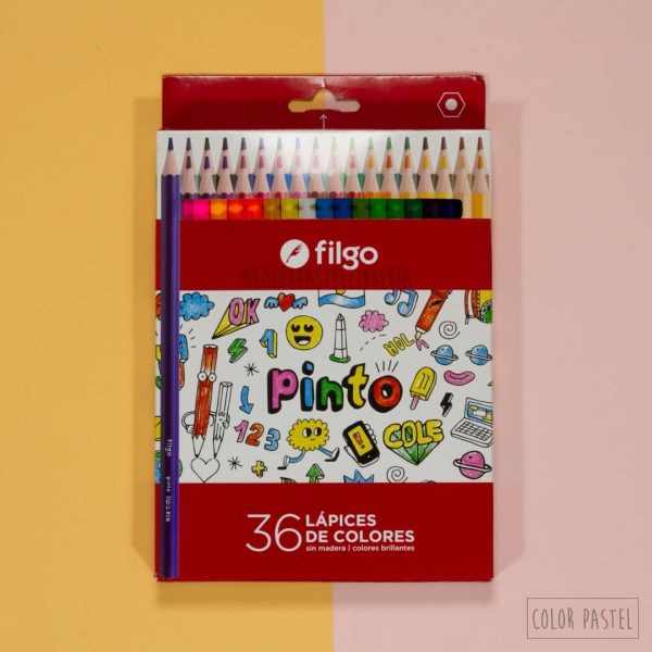Lápices de Colores x 36 PINTO Filgo