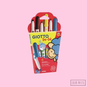 Marcadores x6 super lavables Giotto bebe