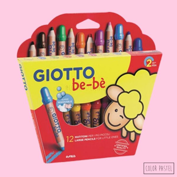 Lápices x12 super lavables Giotto bebe