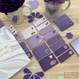 Notas adhesivas 50x74 x4 Pantone MemoFix - Lila con viñetas
