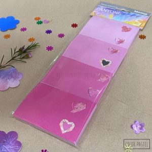 Notas adhesivas 50x74 Pantone MemoFix - Rosa con viñetas