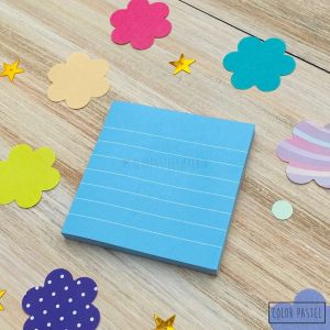 Nota adhesiva 74x74 Rayadas MemoFix - Celeste