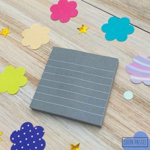 Notas adhesivas 74x74 Rayadas MemoFix - Gris