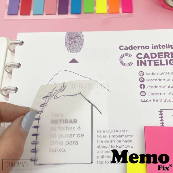 Set de Lectura MemoFix: Nota tráslucida CRISTAL + resaltadores adh. - Imagen 3