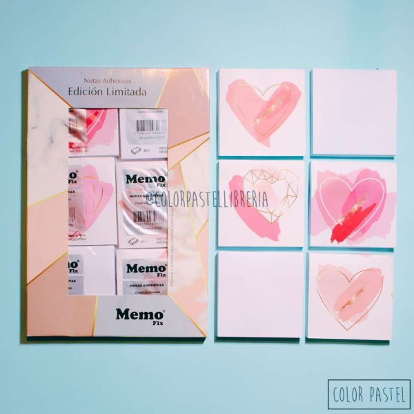 Estuche 6 notas adhesivas 75x75 mm MemoFix - Imagen 4