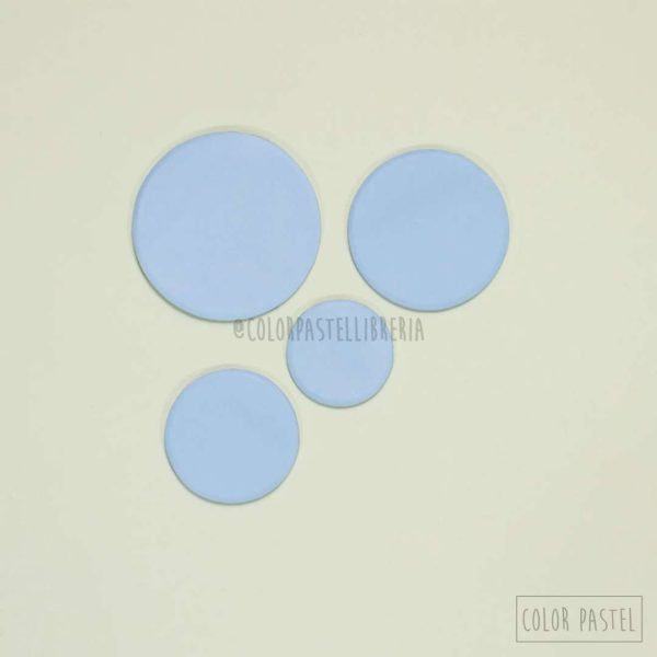 Notas adhesivas redonda x4 Celeste Pastel MemoFix