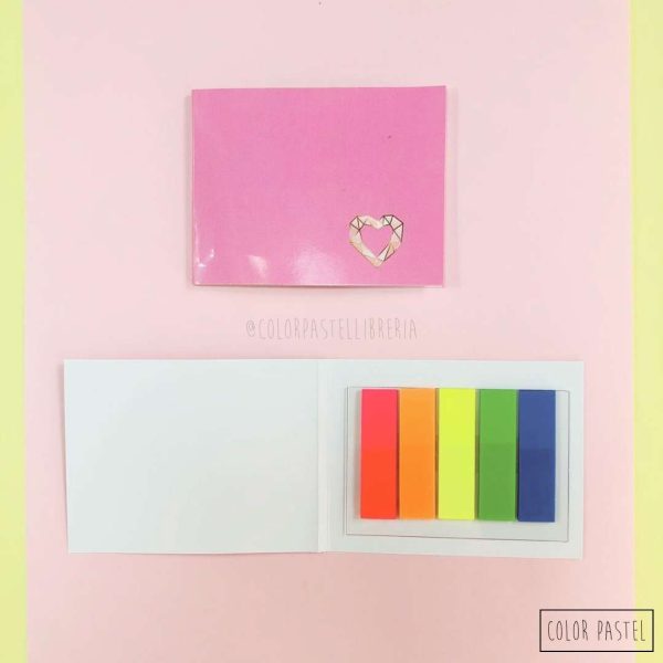 Señaladores fluo x5 Love MemoFix