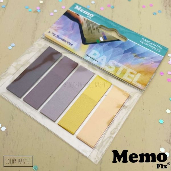 Señaladores banderitas gama beige x5 Memofix