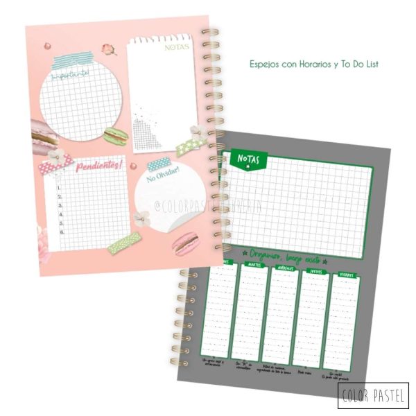 Cuadernos A5 hojas lisas T/ Semi rígida Línea Fantasía NORPAC - Imagen 3