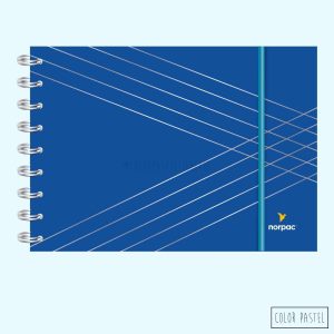 Bitácoras A5 hojas LISAS T/ Dura sistema de cuaderno inteligente NORPAC - Tonos Azules