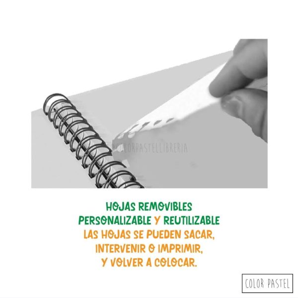 Bitácoras A5 hojas LISAS T/ Dura sistema de cuaderno inteligente NORPAC - Imagen 6