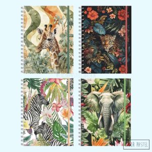 Cuadernos A5 hojas MIXTAS T/ Dura Línea Fauna sistema de cuaderno inteligente NORPAC
