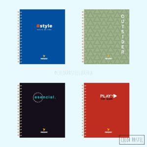 Cuadernos A5 hojas CUADRICULADAS T/Dura Línea Clásico NORPAC