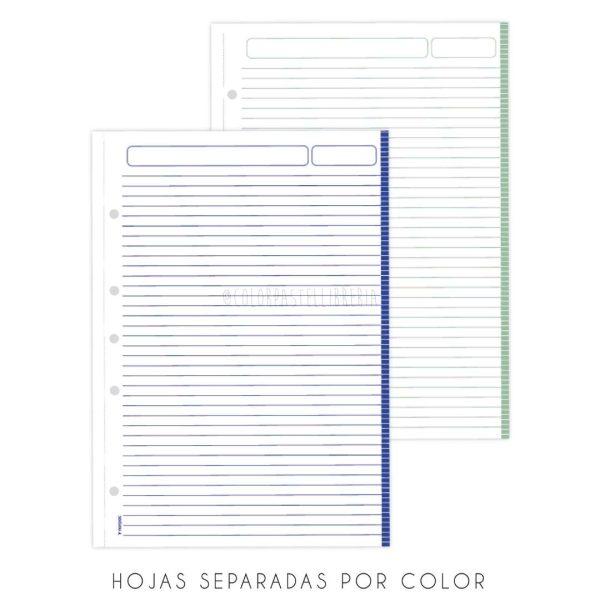 Cuadernos A5 hojas RAYADAS T/Dura Línea Clásico NORPAC - Imagen 4