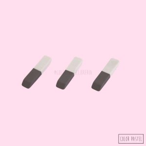 Goma de borrar Lápiz/Tinta (blanca y gris) Olami