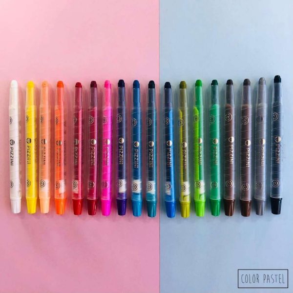 Crayones retráctil x18 Pizzini - Imagen 2