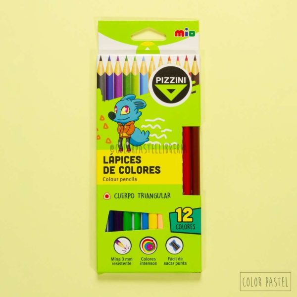 Lápices de Colores x12 Colour Pencils de Pizzini