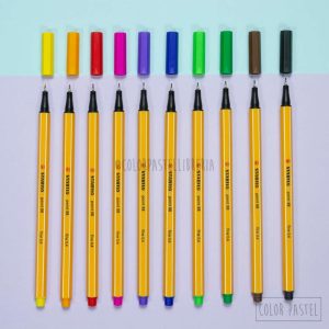 STABILO Microfibras Point 88 SET x 8 + 2 Clásico
