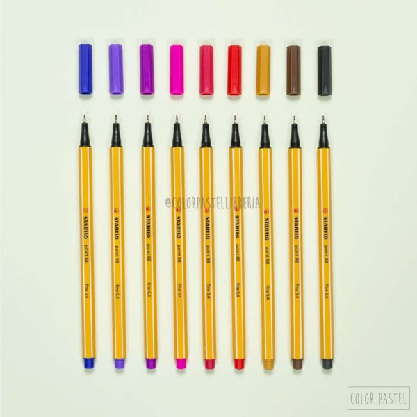 STABILO Microfibras Point 88 SET x 15 clásicos + 5 neón - Imagen 3