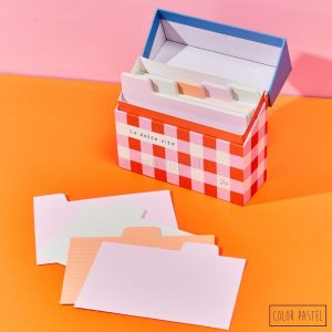 Fichero x5 tarjetas con 100 hojas ColorBlock FW