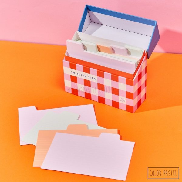 Fichero x5 tarjetas con 100 hojas ColorBlock FW - Imagen 2