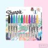SHARPIE Marcadores Tropical x12 + 5 tarjetas para colorear