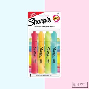 SHARPIE Set x4 Resaltadores pastel cálidos Tank